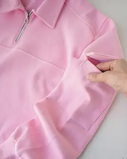 بلوز جلو زیپ نعنا کد 1429