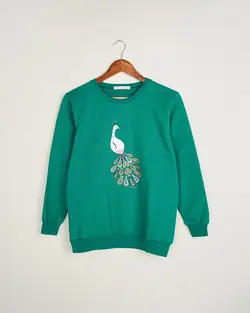 بلوز دورس چاپی طاووس کد 1439