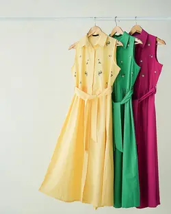 پیراهن گلدوزی گل بابونه کد 1458