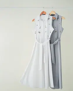 پیراهن گلدوزی گل بابونه کد 1458