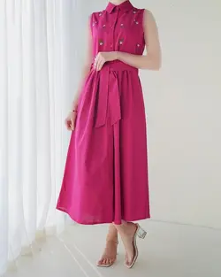 پیراهن گلدوزی گل بابونه کد 1458