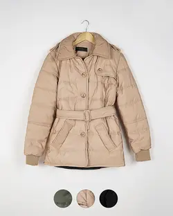 کاپشن کمربند دار مه سیما کد 1511