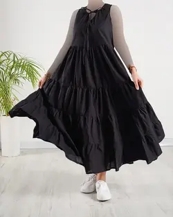 پیراهن لینن آرام کد 9320 (۲)