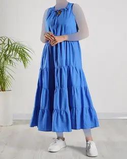 پیراهن لینن آرام کد 9320 (۲)