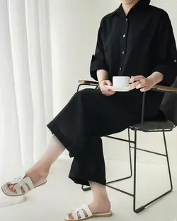 شومیز مانتویی ترگل کد 1614