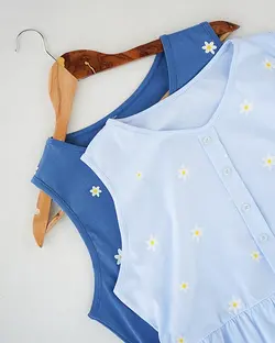 سارافون چاپی گل بابونه کد 1665