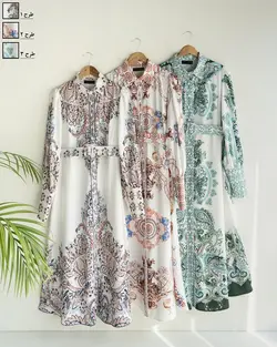 پیراهن بلند ترمه کد 1653