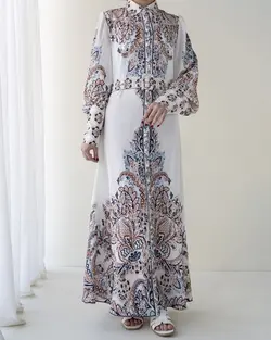 پیراهن بلند ترمه کد 1653