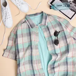 4175-پیراهن چهار خونه مردانه