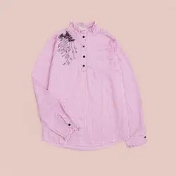 4174-شومیز راه راه روشا