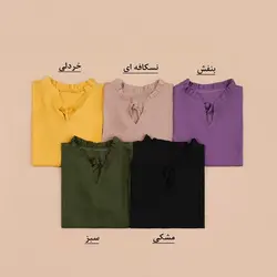 4162-شومیز یقه چین آرامیس