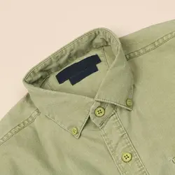 4134-پیراهن آستین کوتاه کتان مردانه