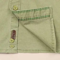 4134-پیراهن آستین کوتاه کتان مردانه