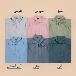 4052-شومیز یقه کرواتی