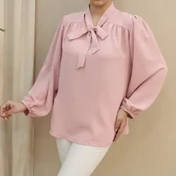 4052-شومیز یقه کرواتی