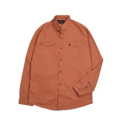 4047-پیراهن کتان جیب دار مردانه