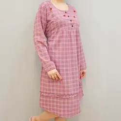 4004-تونیک چهارخونه رز