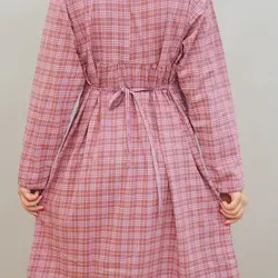 4004-تونیک چهارخونه رز