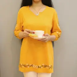 3998-بلوز آستین سه ربع گلدوزی