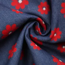 3957-پیراهن جین گل گلی