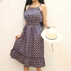 3957-پیراهن جین گل گلی