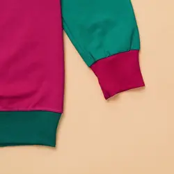 3300-بلوز آستین بلند دورنگ