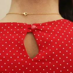 3894-پیراهن خالخالی نخی