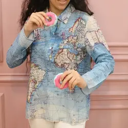 3885-شومیز نقشه جهان