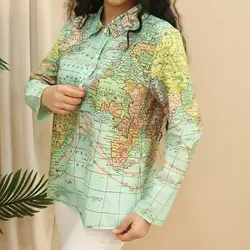 3885-شومیز نقشه جهان