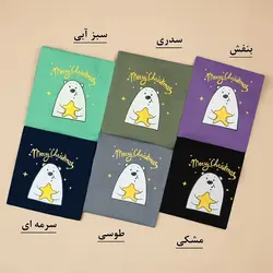 3177-بلوز آستین بلند خرس و ستاره