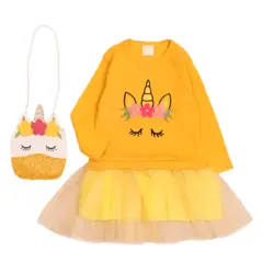 3837-پیراهن یونیکورن پایین تور (کودک)