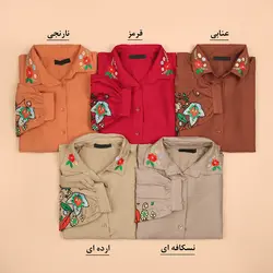 3799-شومیز گلدوزی آیناز