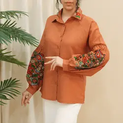 3799-شومیز گلدوزی آیناز
