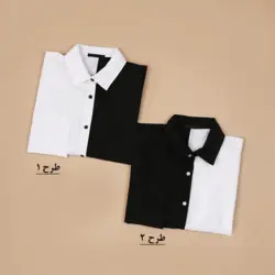 3617-شومیز سیاه سفید