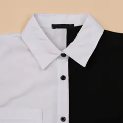 3617-شومیز سیاه سفید