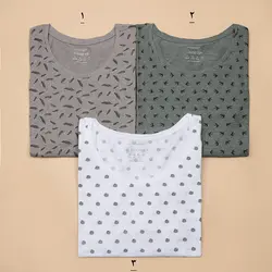 3550-بلوز آستین بلند طرحدار