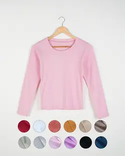 بلوز یقه گرد زمرد کد 1753