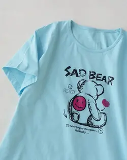 تیشرت قواره دار sad bear کد 1839