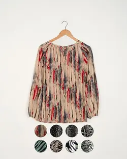 شومیز پلیسه ویولا کد 1872