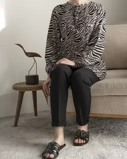 شومیز پلیسه ویولا کد 1872