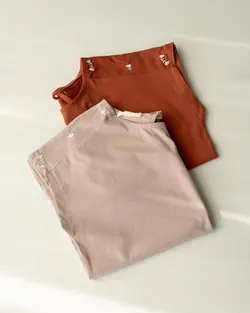 تیشرت پشت گره سرشانه گل کد 1950