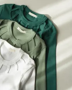 بلوز یقه بندی گرین کد 1937