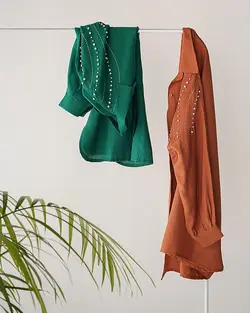 شومیز مانتویی هوستا کد 2115