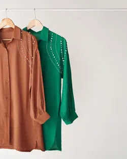 شومیز مانتویی هوستا کد 2115