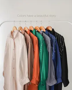 شومیز مانتویی هوستا کد 2115