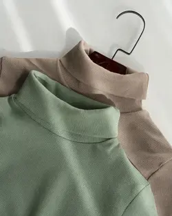 بلوز یقه اسکی شیمر کد 2179