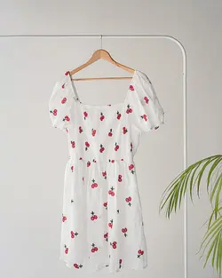 پیراهن خامه دوزی گیلاس کد 2253