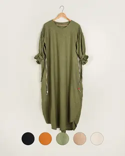 پیراهن آستین پیلی فراتین  کد 2669