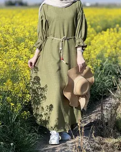 پیراهن آستین پیلی فراتین  کد 2669