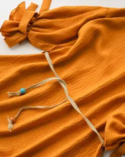 پیراهن آستین پیلی فراتین  کد 2669